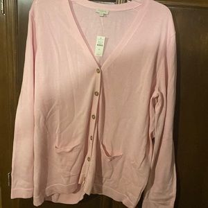 NWT- SALE SALE Talbots light pink light weight cardigan